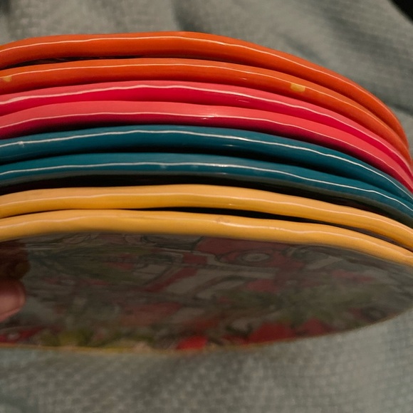 Pier 1 Vintage Car Dinnerware Set - Multicolor 8 plates - Picture 8 of 8